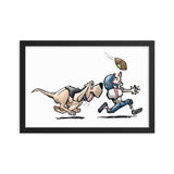 Football Hound Texans Framed poster - The Bloodhound Shop
