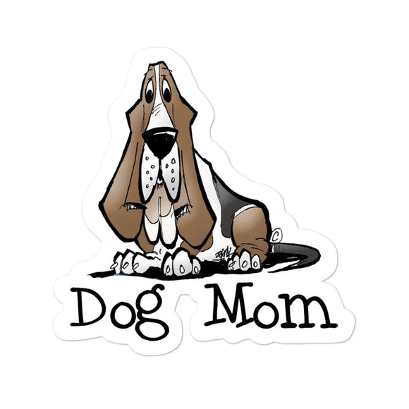 Basset- Dog Mom FBC Bubble-free stickers - The Bloodhound Shop