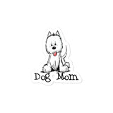 Westie- Dog Mom FBC Bubble-free stickers - The Bloodhound Shop