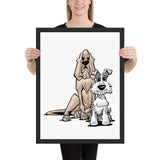 James Johnson Dogs Framed poster - The Bloodhound Shop