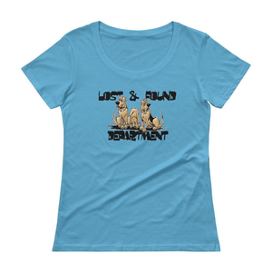 Lost & Found Hound Ladies' Scoopneck T-Shirt - The Bloodhound Shop