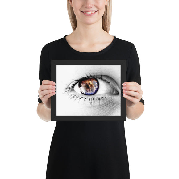 Eye of the Hound Melinda 1 Framed poster - The Bloodhound Shop