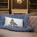 Basset- Dog Mom FBC Basic Pillow - The Bloodhound Shop