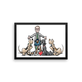 Tim's Hound Love Framed poster - The Bloodhound Shop