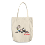 Tim's How to Walk Freddie Cotton Tote Bag - The Bloodhound Shop