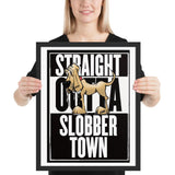 Slobber Town Framed poster