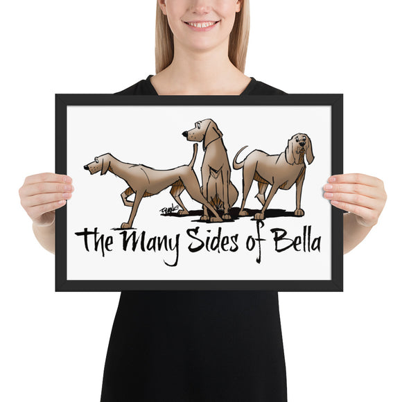 Many Sides of Bella Framed poster - The Bloodhound Shop