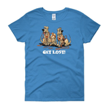 Get Lost Hounds Dark Women's short sleeve t-shirt - The Bloodhound Shop