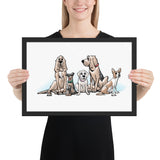 Ines and Her DogsFramed poster - The Bloodhound Shop