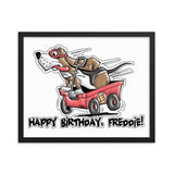 Tim's Wrecking Ball Crew Freddie's B-Day Framed poster - The Bloodhound Shop