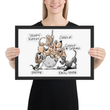 Tim's Wrecking Ball Crew 5 With Names Framed photo paper poster - The Bloodhound Shop