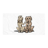 Hound and Bordeaux Towel - The Bloodhound Shop