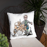 Tim's Wrecking Ball Crew With Tim Basic Pillow - The Bloodhound Shop