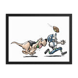 Football Hound Seahawks Framed poster - The Bloodhound Shop