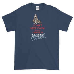 Tim's Keep Calm Freddie Dark Short sleeve t-shirt - The Bloodhound Shop