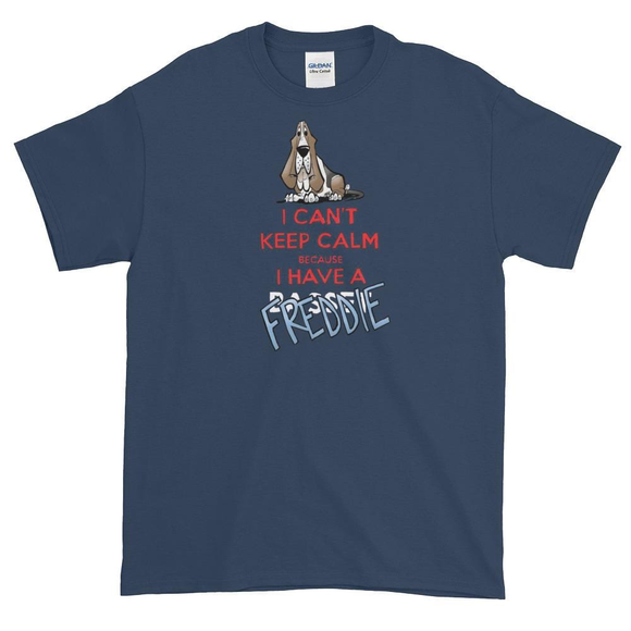 Tim's Keep Calm Freddie Dark Short sleeve t-shirt - The Bloodhound Shop