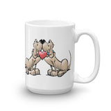 Hound Love (Two Red Hounds) Mug - The Bloodhound Shop