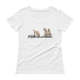 Paw Enforcement Ladies' Scoopneck T-Shirt - The Bloodhound Shop