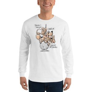 Tim's Wrecking Ball Crew Hounds w/ Names Long Sleeve T-Shirt - The Bloodhound Shop