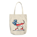 USA Flag Hound Cotton Tote Bag - The Bloodhound Shop