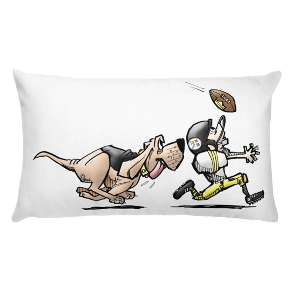 Football Hound Steelers Basic Pillow - The Bloodhound Shop