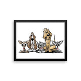 Blood is Thicker Lineup Framed poster - The Bloodhound Shop