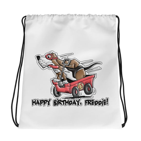 Tim's Wrecking Ball Crew Freddie's B-Day Drawstring bag - The Bloodhound Shop