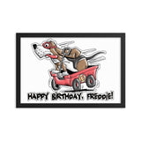 Tim's Wrecking Ball Crew Freddie's B-Day Framed poster - The Bloodhound Shop