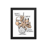 Tim's Wrecking Ball Crew 3 With Names Framed poster - The Bloodhound Shop