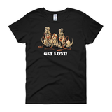 Get Lost Hounds Dark Women's short sleeve t-shirt - The Bloodhound Shop