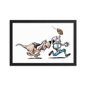 Football Hound Panthers Framed poster - The Bloodhound Shop
