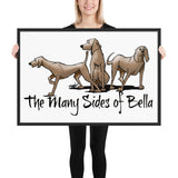 Many Sides of Bella Framed poster - The Bloodhound Shop