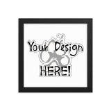 Your Design Here Framed poster - The Bloodhound Shop