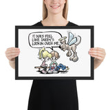 Angel Hound Darby Framed poster