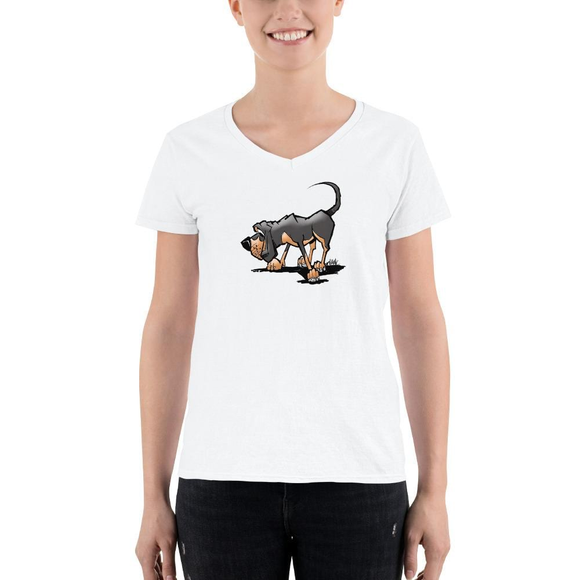 Blanket Hound Women's Casual V-Neck Shirt - The Bloodhound Shop