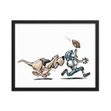 Football Hound Seahawks Framed poster - The Bloodhound Shop
