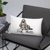 Basset- Dog Mom FBC Basic Pillow - The Bloodhound Shop