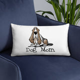 Basset- Dog Mom FBC Basic Pillow - The Bloodhound Shop