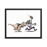 Football Hound Ravens Framed poster - The Bloodhound Shop