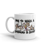 How to Walk a Basset and a Bloodhound Mug - The Bloodhound Shop