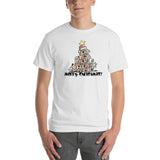 Merry Christmas Tree Hounds Short-Sleeve T-Shirt - The Bloodhound Shop