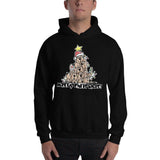 Merry Christmas Tree Hounds Hooded Sweatshirt - The Bloodhound Shop