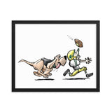 Football Hound Packers Framed poster - The Bloodhound Shop