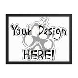 Your Design Here Framed poster - The Bloodhound Shop