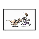 Football Hound Ravens Framed poster - The Bloodhound Shop