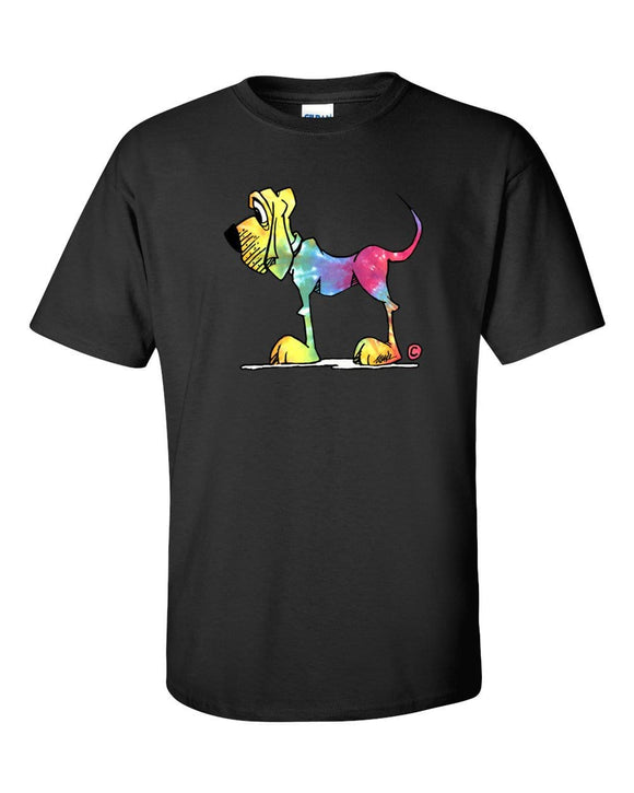 Tie-dye Hound Dark Short sleeve t-shirt - The Bloodhound Shop