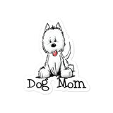 Westie- Dog Mom FBC Bubble-free stickers - The Bloodhound Shop