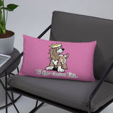 Cavalier- If The Crown Fits FBC Basic Pillow - The Bloodhound Shop