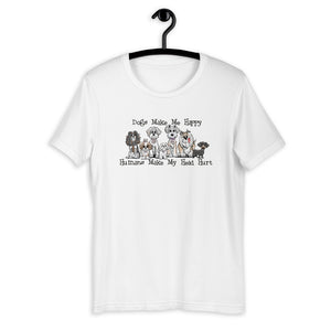 Happy Dogs FBC Short-Sleeve Unisex T-Shirt - The Bloodhound Shop