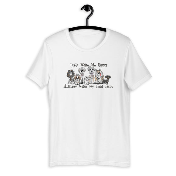 Happy Dogs FBC Short-Sleeve Unisex T-Shirt - The Bloodhound Shop